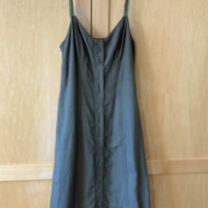 New York & Co linen sundress, size 8, olive green